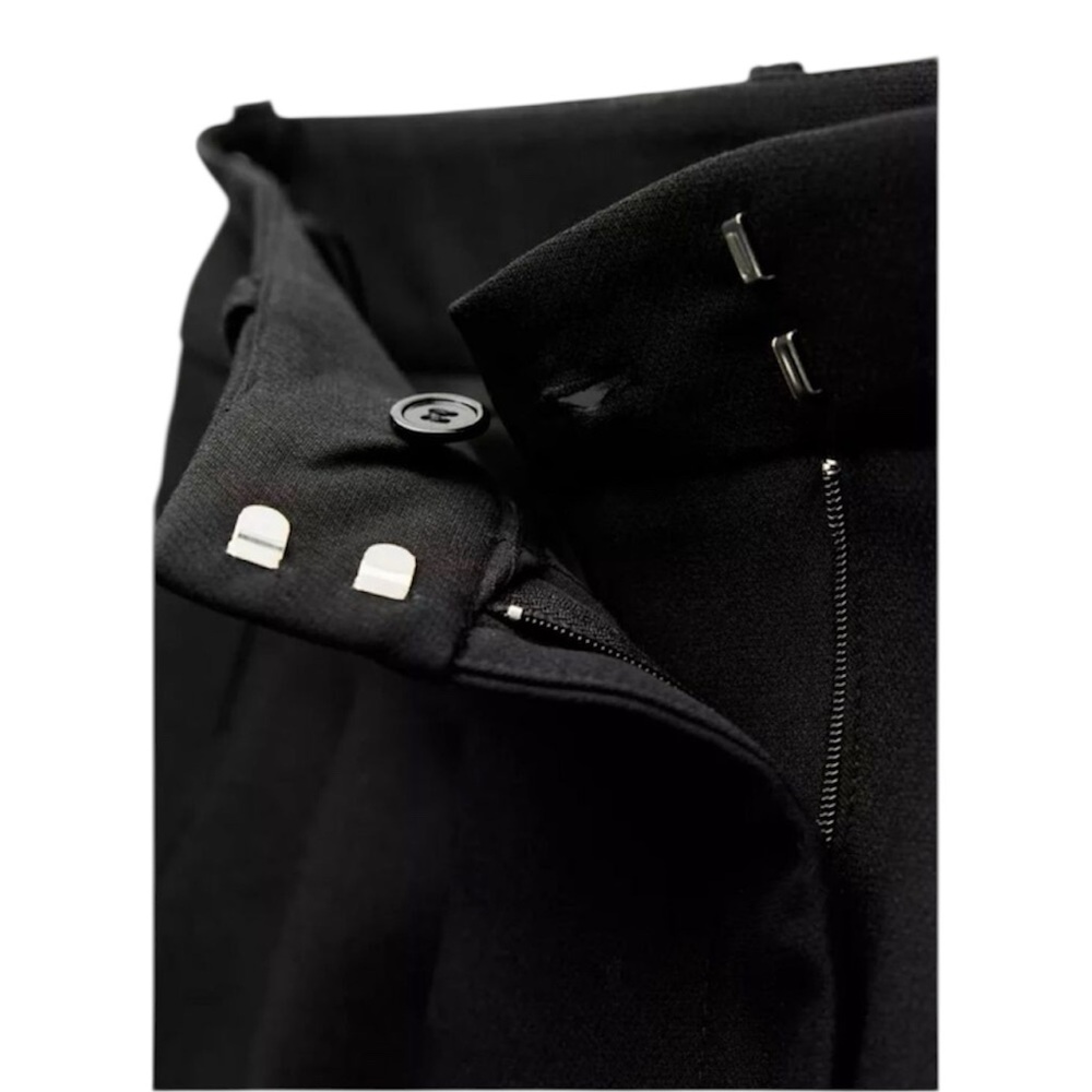 Zara Basic High Waisted Pleated Front Casual Shor… - image 5